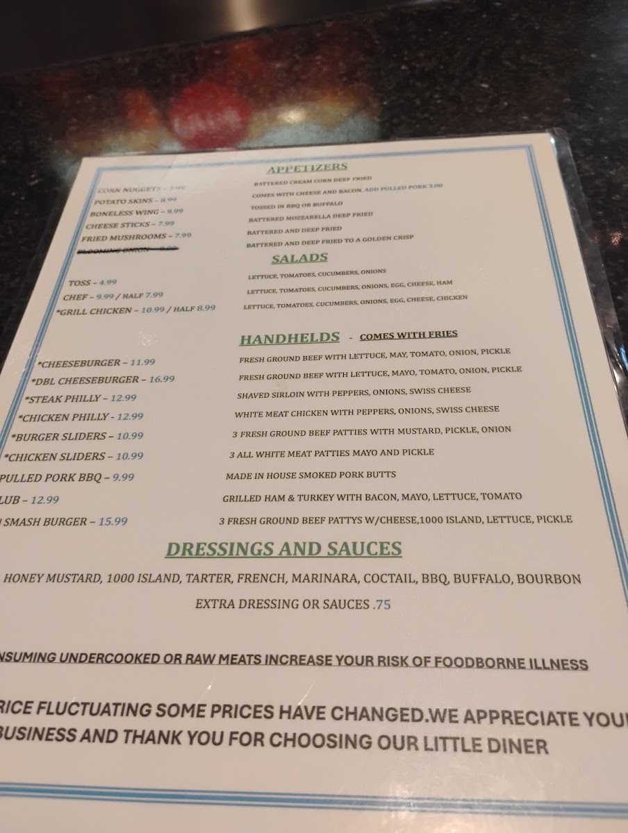 Down Home Restaurant Menu - Image 2