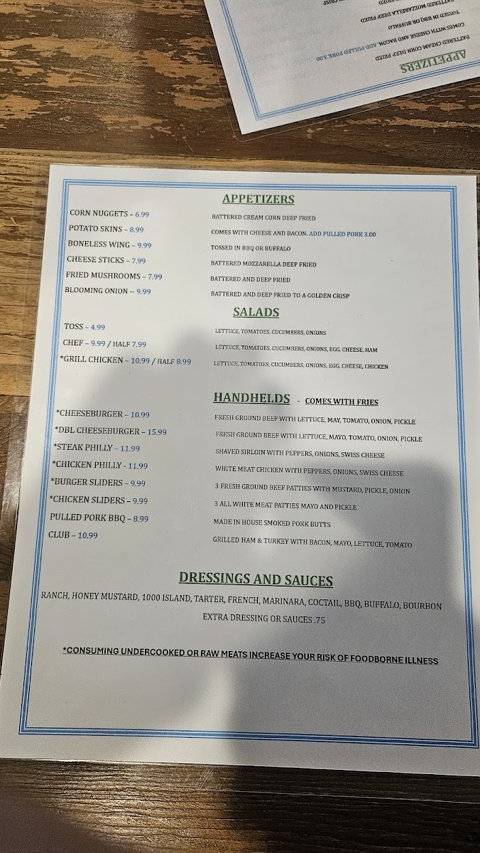 Down Home Restaurant Menu - Image 6